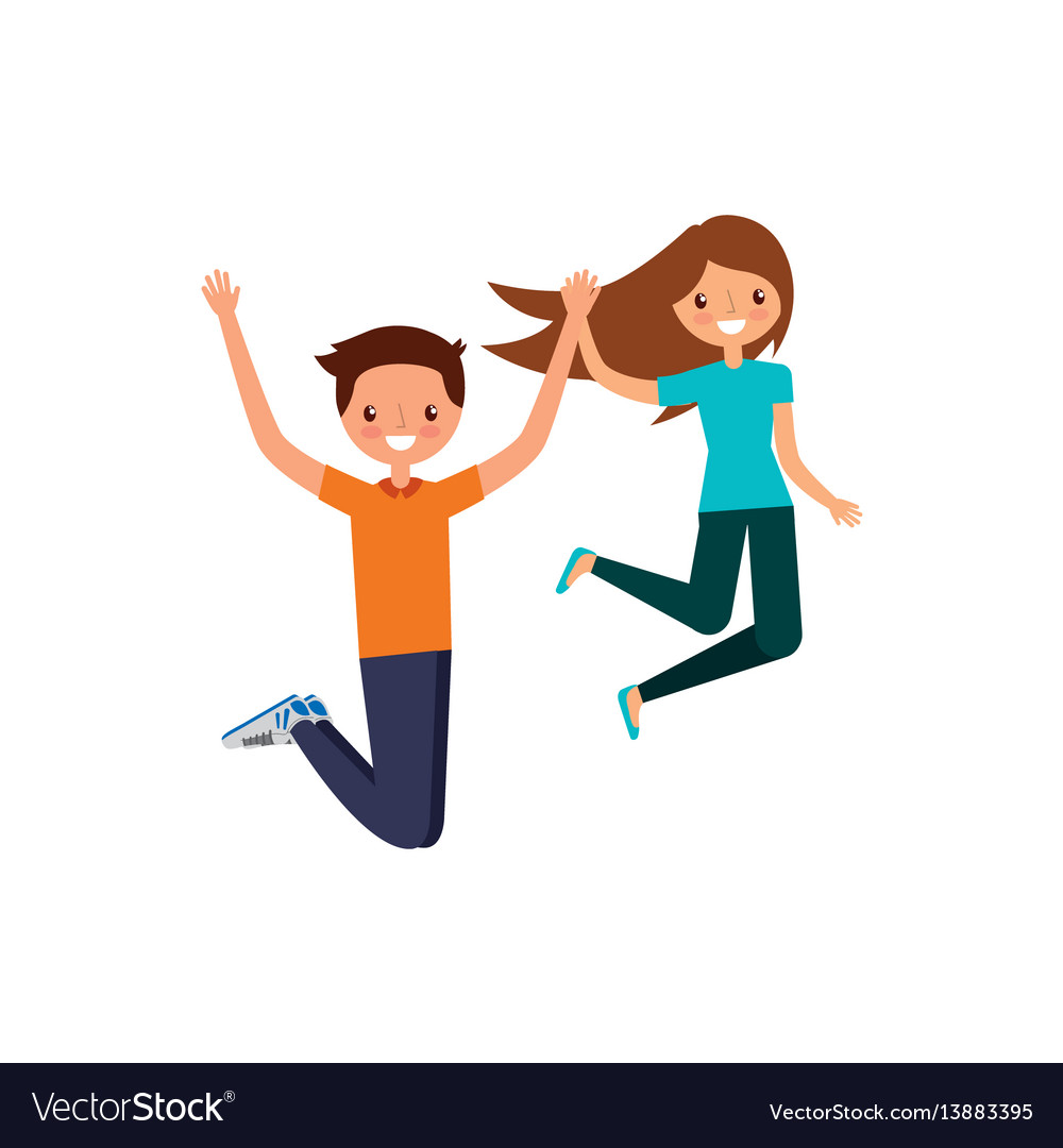 People having fun design Royalty Free Vector Image