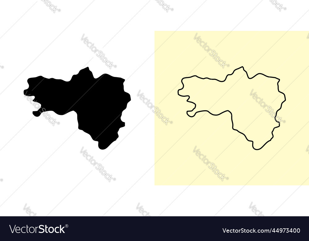 Maidan wardak map afghanistan asia filled Vector Image