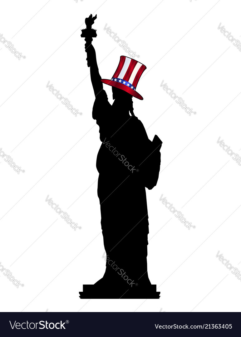 Statue of liberty in uncle sam hat