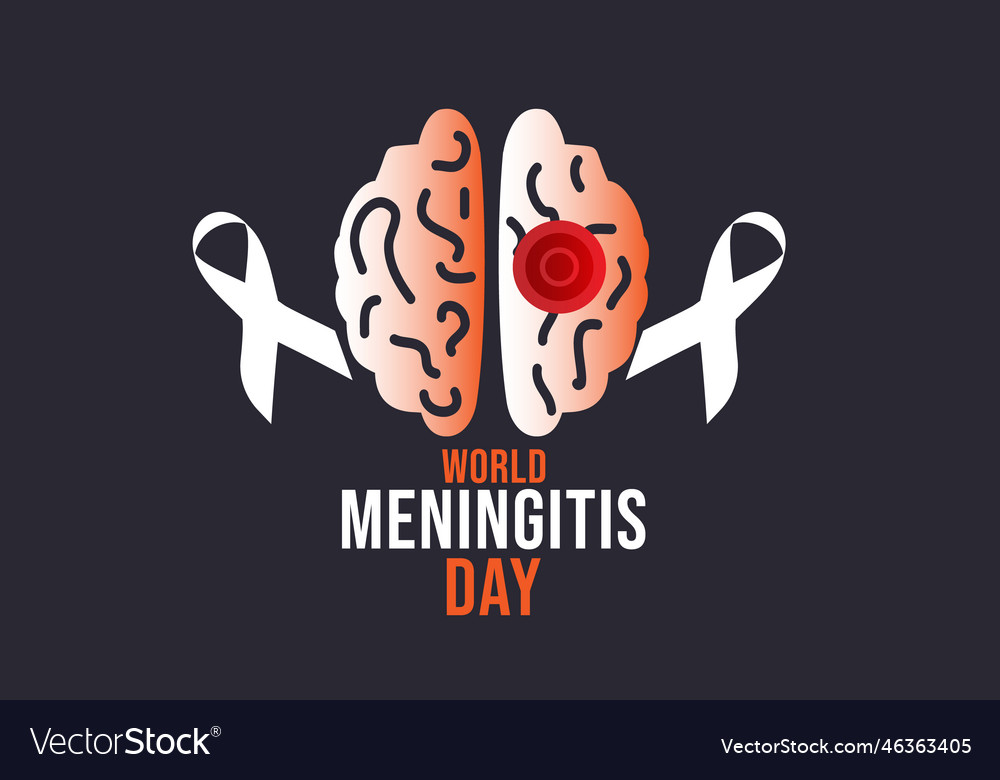 World meningitis day Royalty Free Vector Image