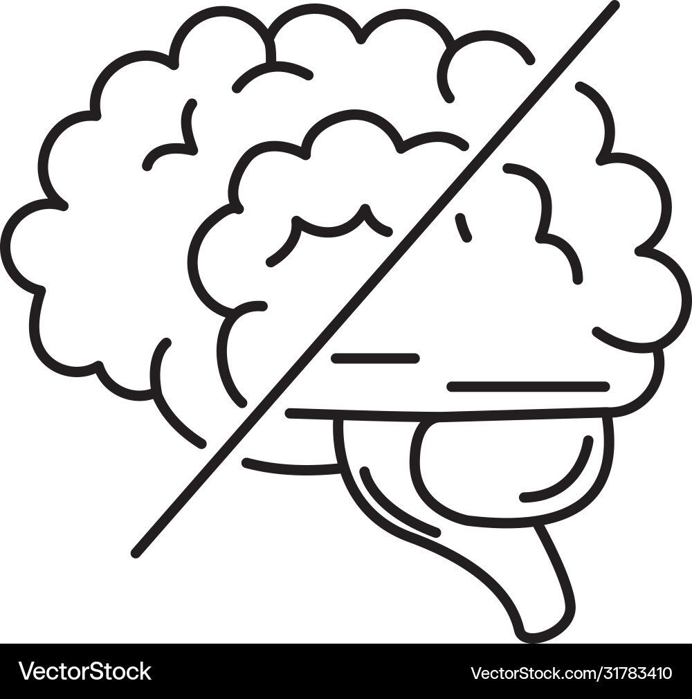 Alzheimer disease and healthy brain decrease Vector Image