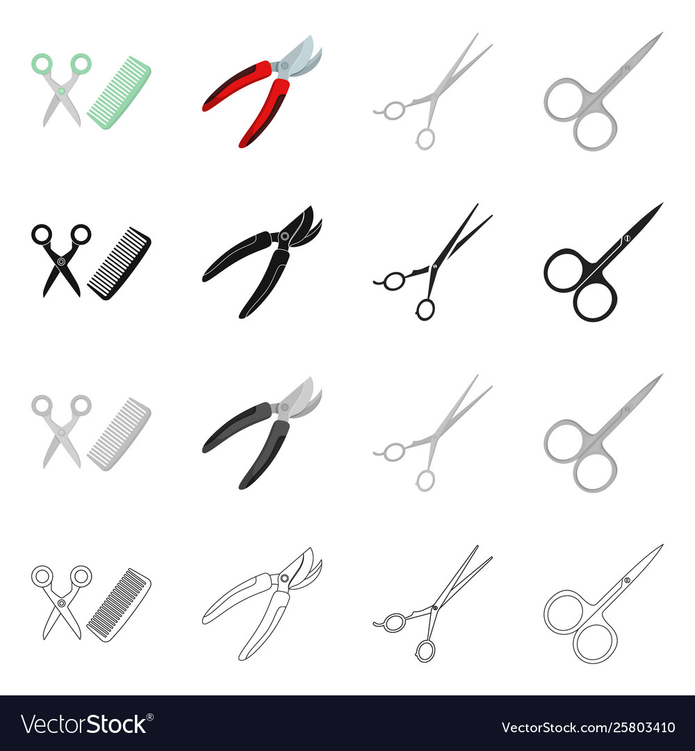 Design scissor and craft logo Royalty Free Vector Image