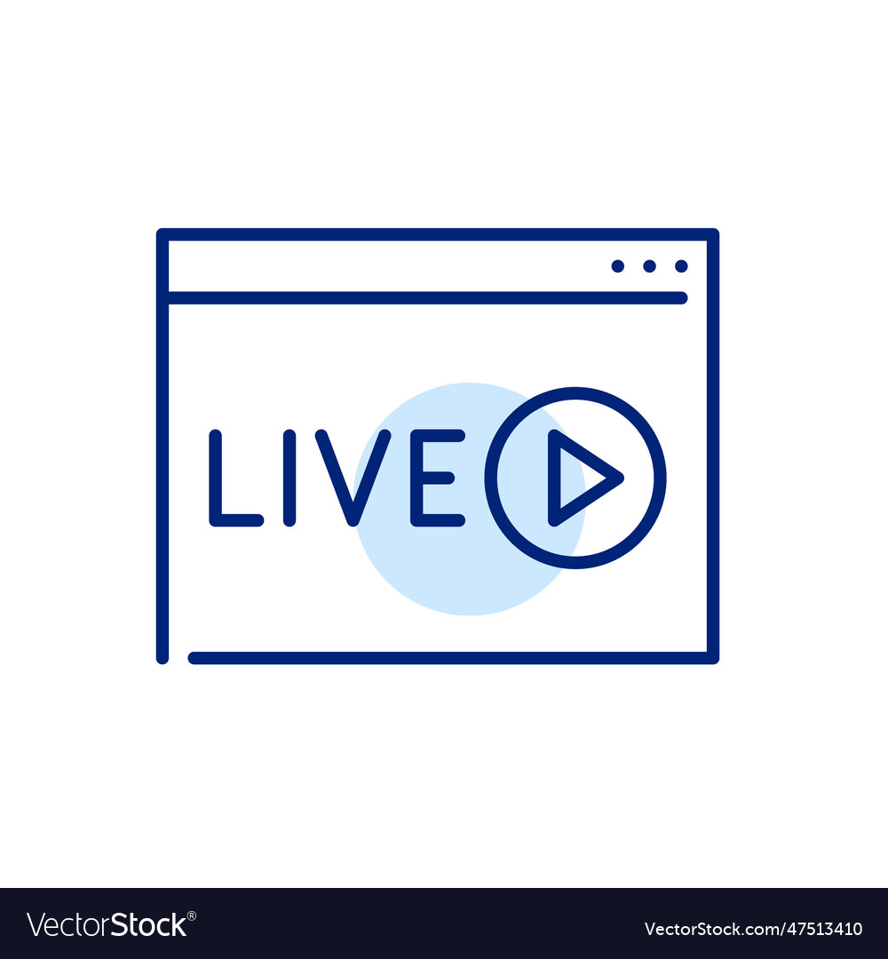 Live online video watching stream on internet Vector Image