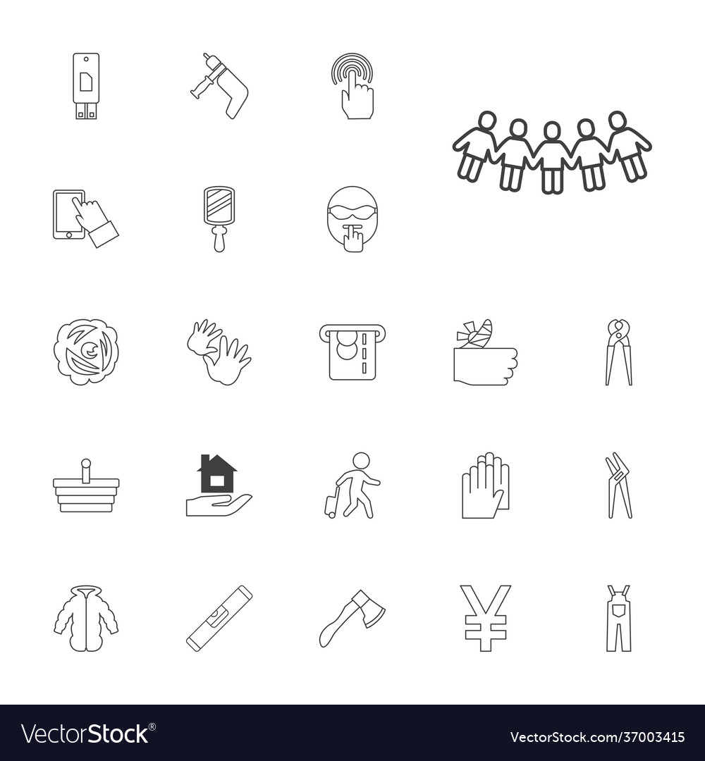 22 hand icons Royalty Free Vector Image - VectorStock