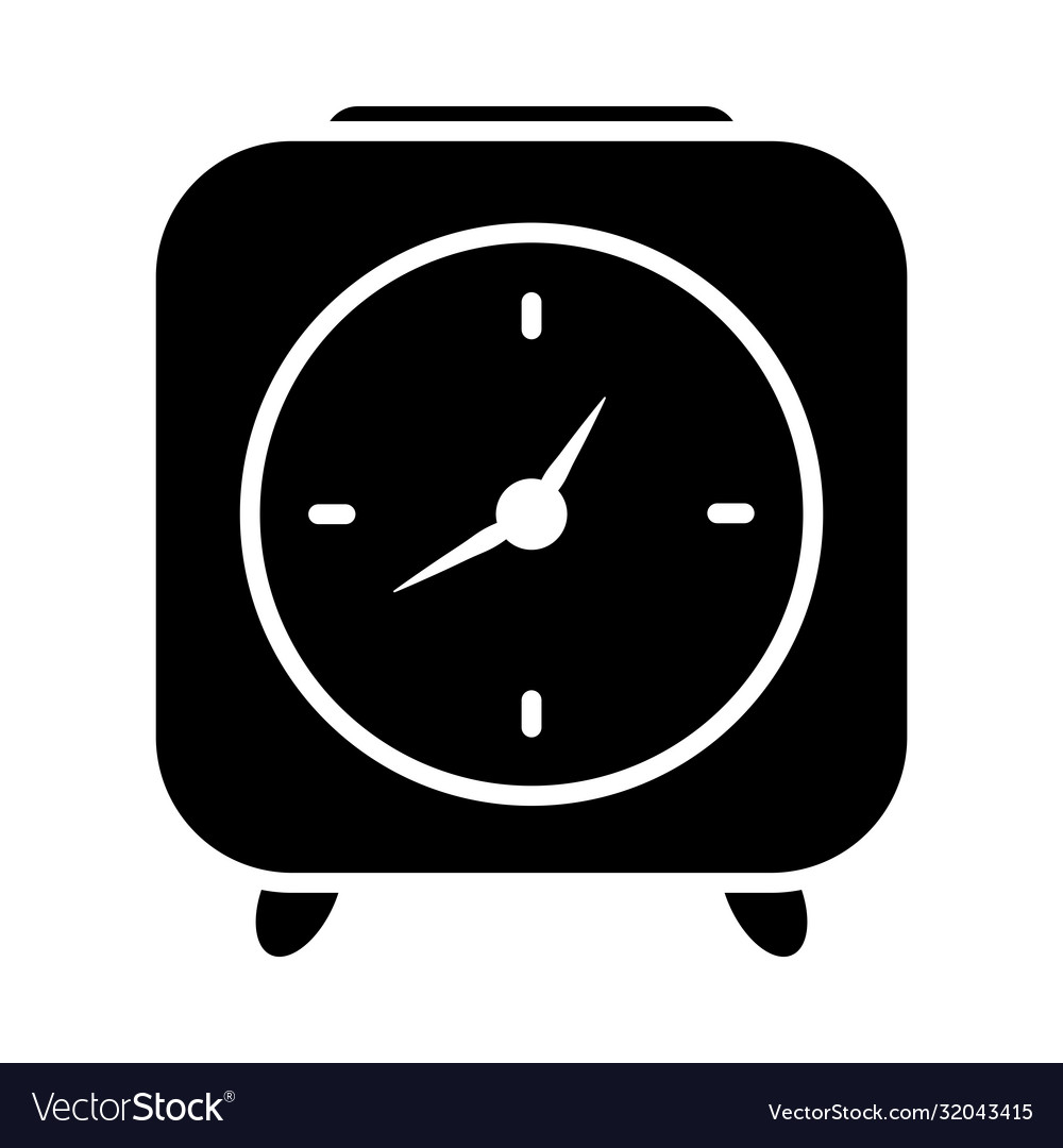 Alarm Timer Symbol Silhouette Stil