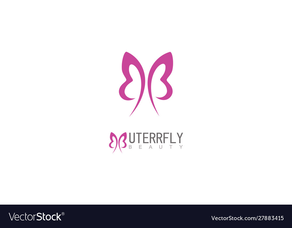 Butterfly beauty logo