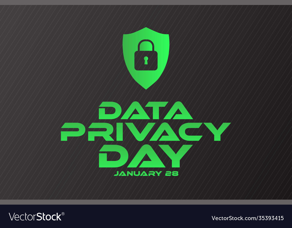 Data privacy day january 28 holiday concept Vector Image