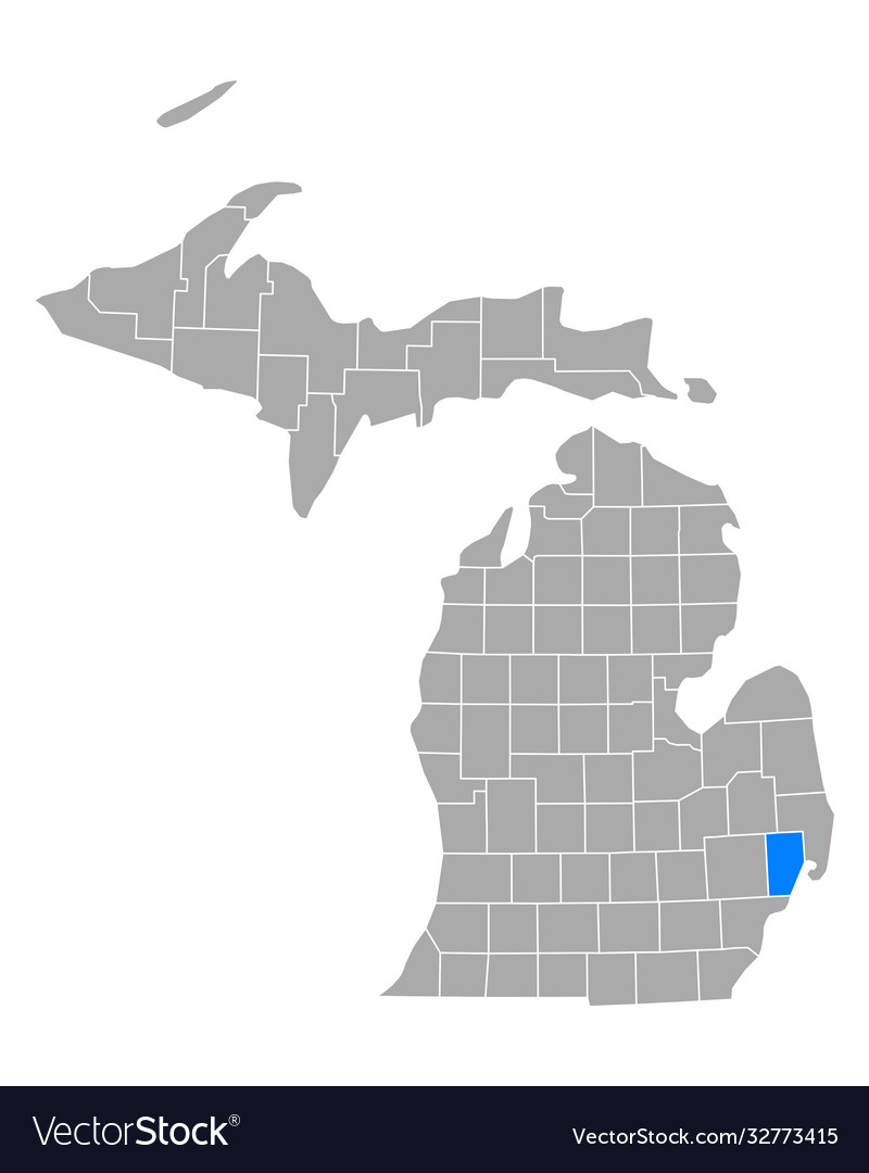 Map macomb in michigan