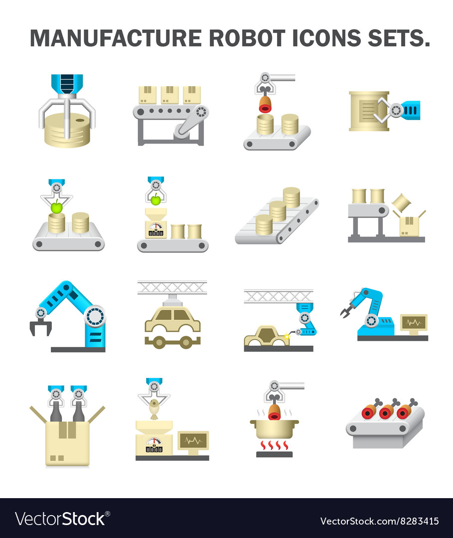 Robot manufacture icon