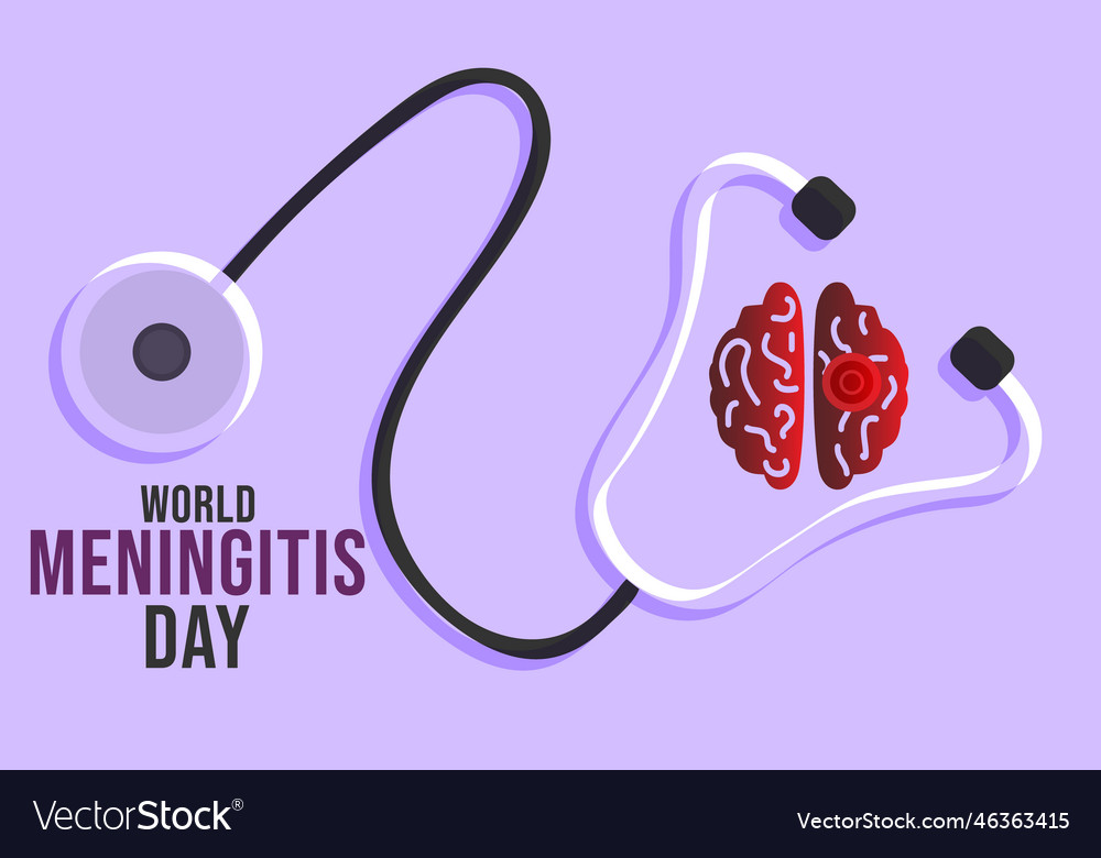 World Meningitis Day Royalty Free Vector Image 0029