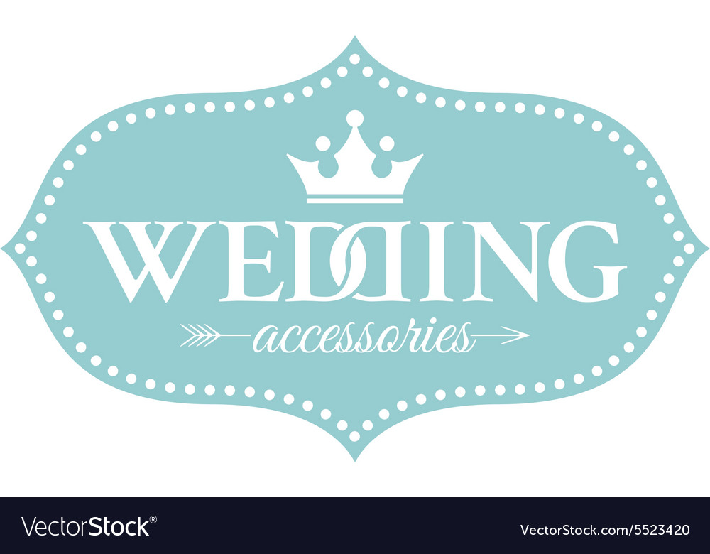 Klassische Hochzeit Vintage Badge