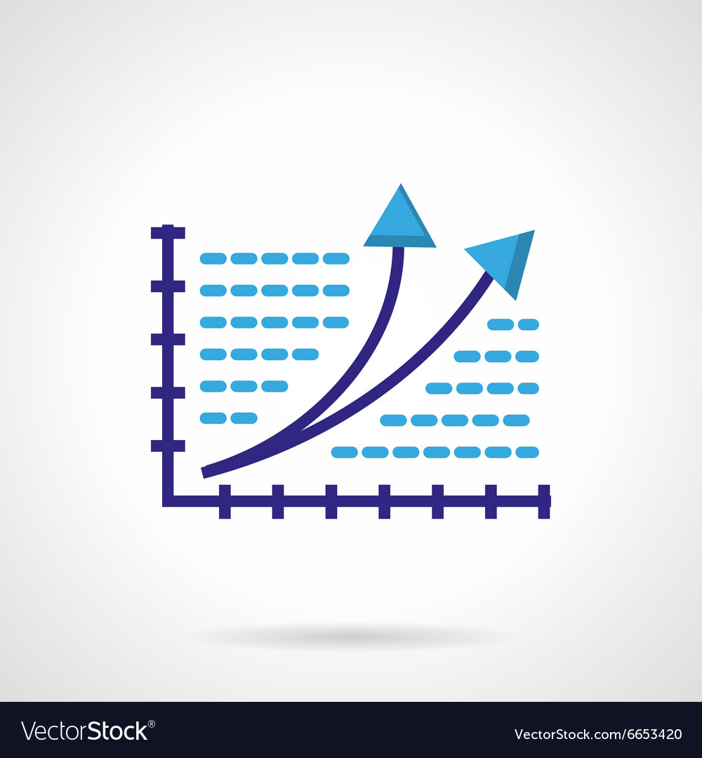 Growth chart color icon