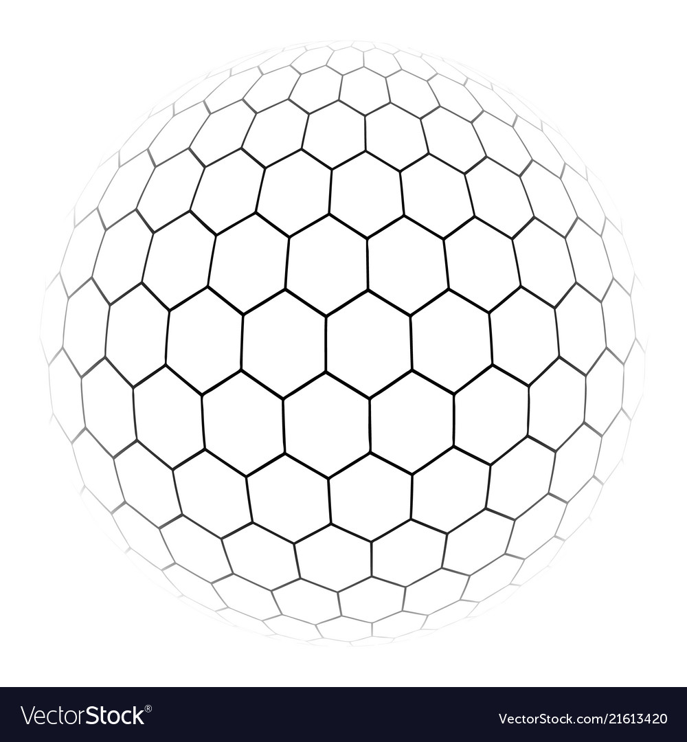 Hexagon simple of a gray scale