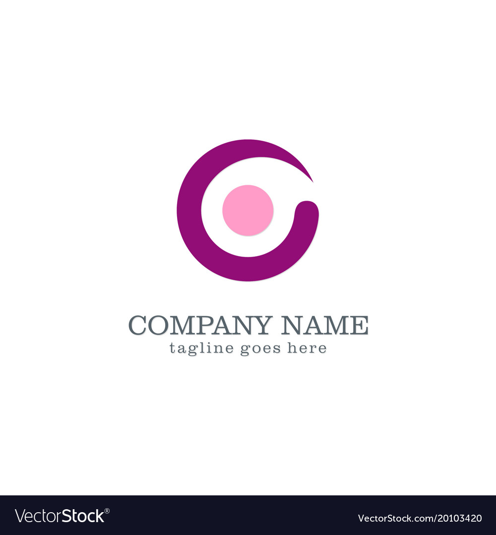 Round Logo Design Royalty Free Vector Image - Vectorstock