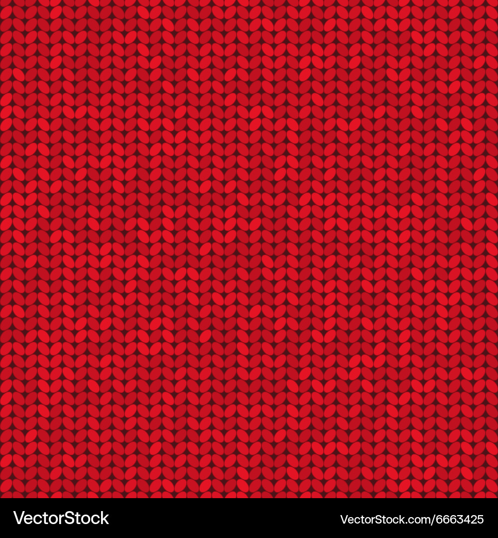 Knitted seamless pattern Royalty Free Vector Image