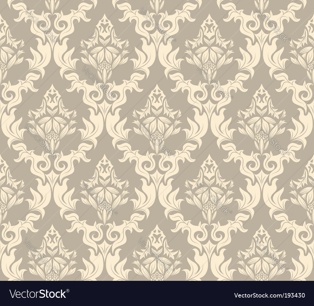 Damask pattern Royalty Free Vector Image - VectorStock