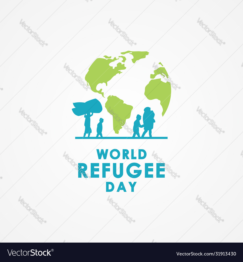 World refugee day design for international issue