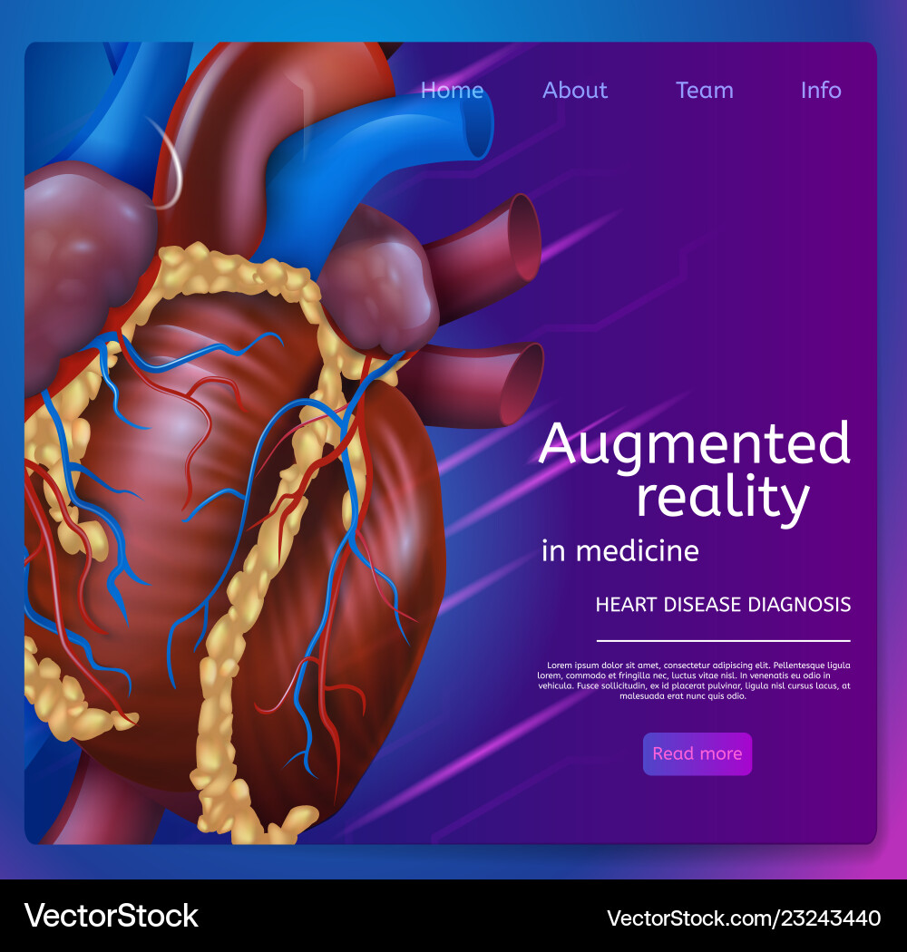 Augmented Reality In Medicine Royalty Free Vector Image