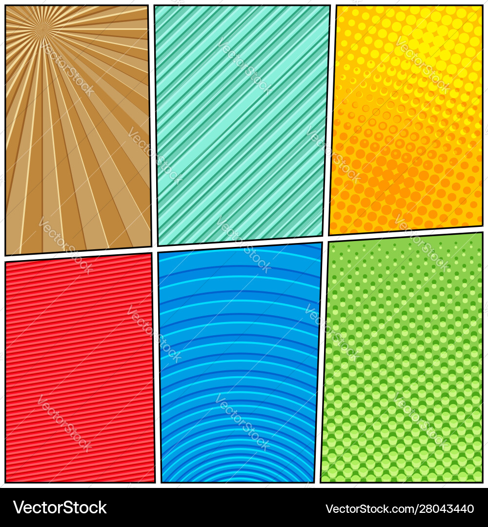 Comic colorful bright composition Royalty Free Vector Image