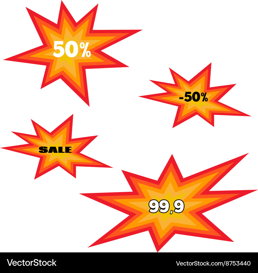 Icons explosion Royalty Free Vector Image - VectorStock
