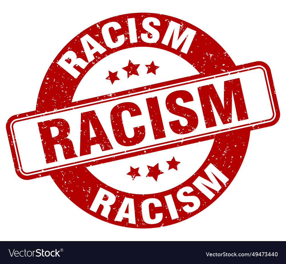 Racism Stempel Etikett runde Grunge Zeichen