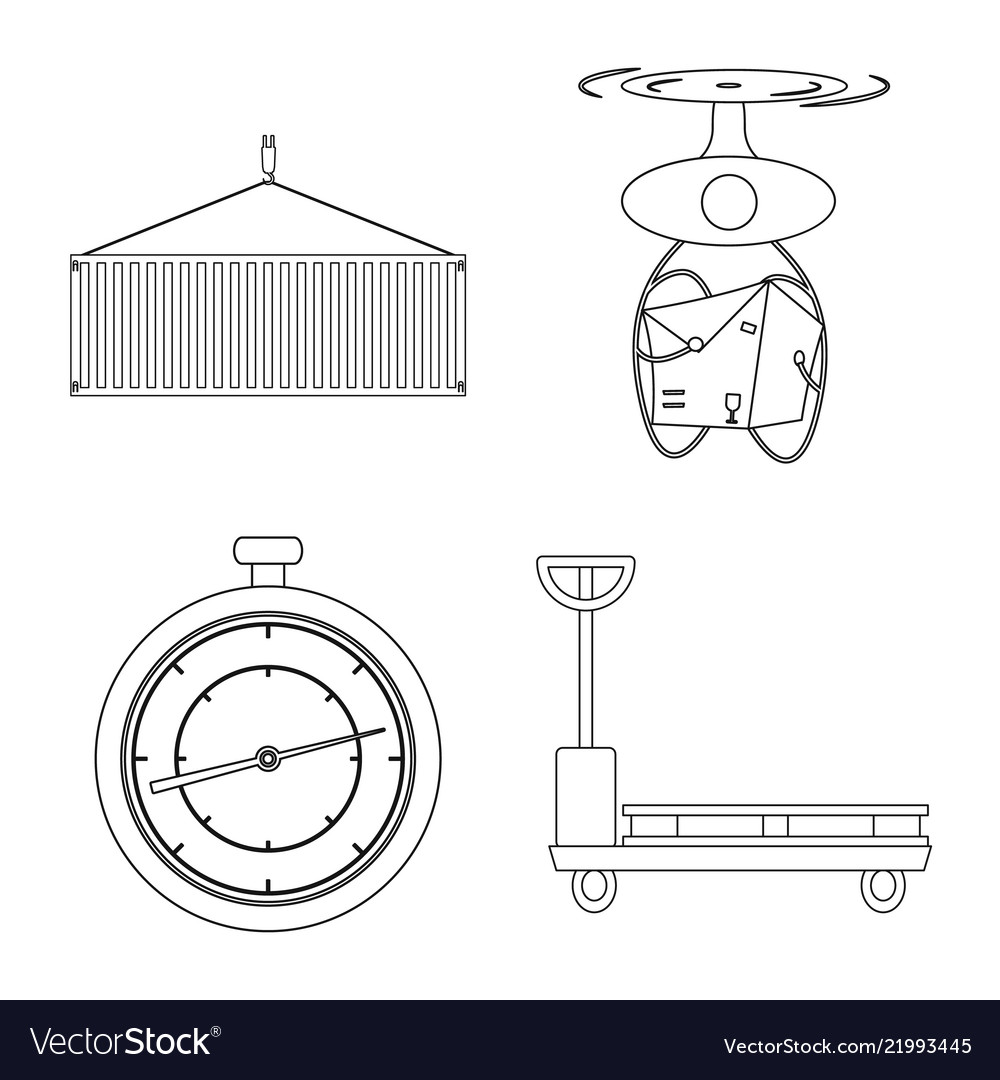 Design of goods and cargo symbol