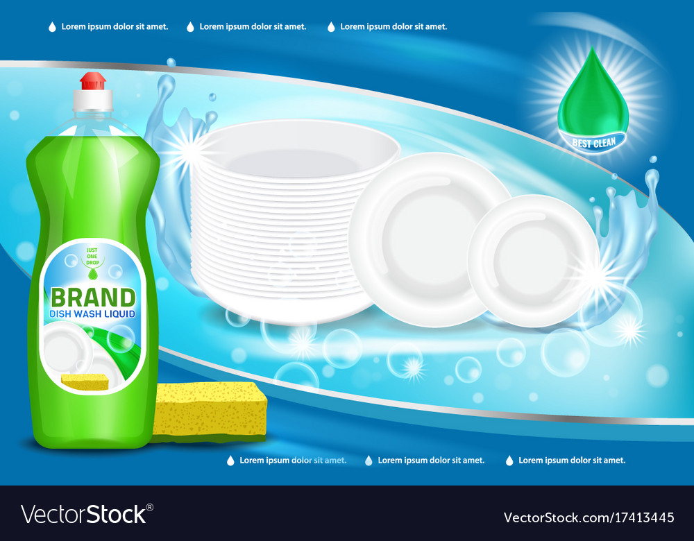 Dishwashing Liquid Ad 3d Royalty Free Vector Image dishwashing-liquid-ad-3d-royalty-free-vector-image