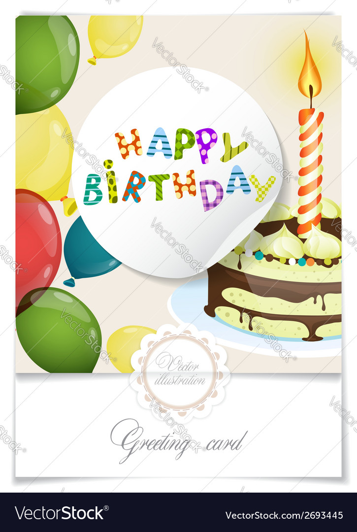 Greeting card design template