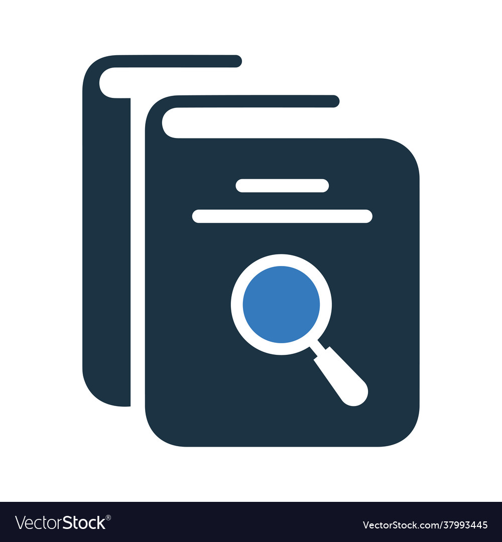 Guide search seo book icon glyph isolated