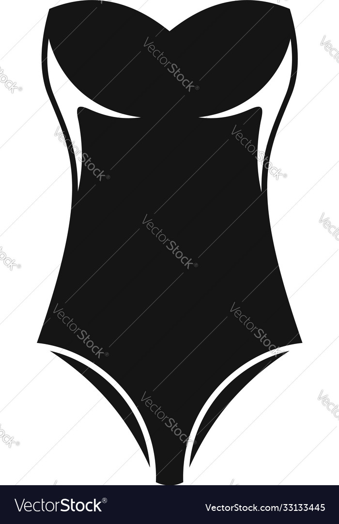 Underwear swimsuit icon simple style Royalty Free Vector