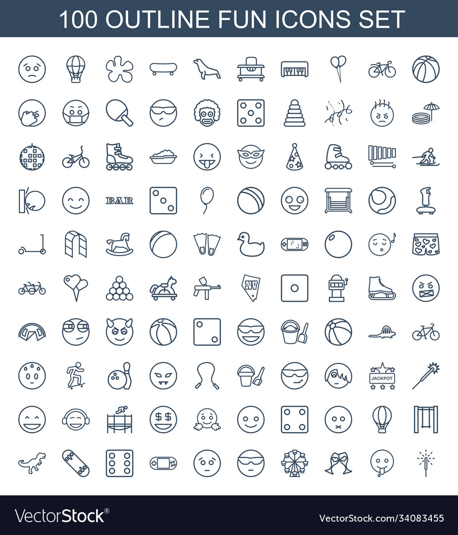 100 fun icons