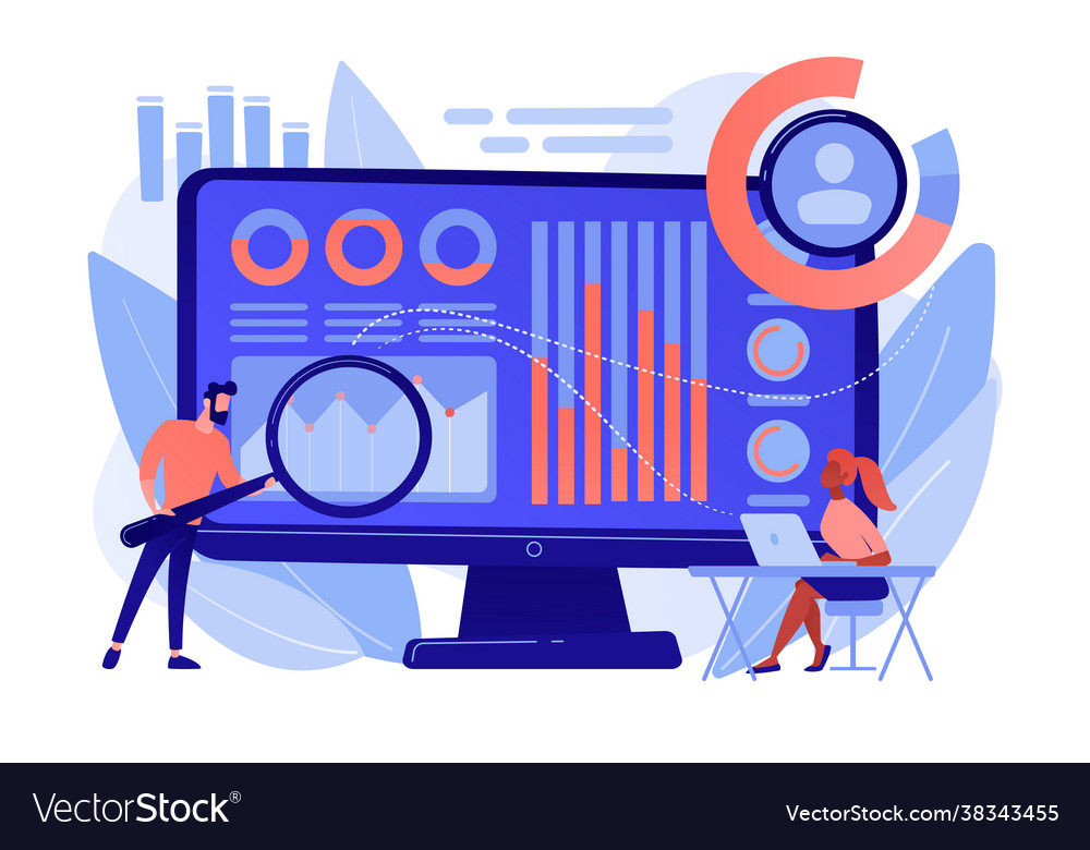 Financial management system concept Royalty Free Vector