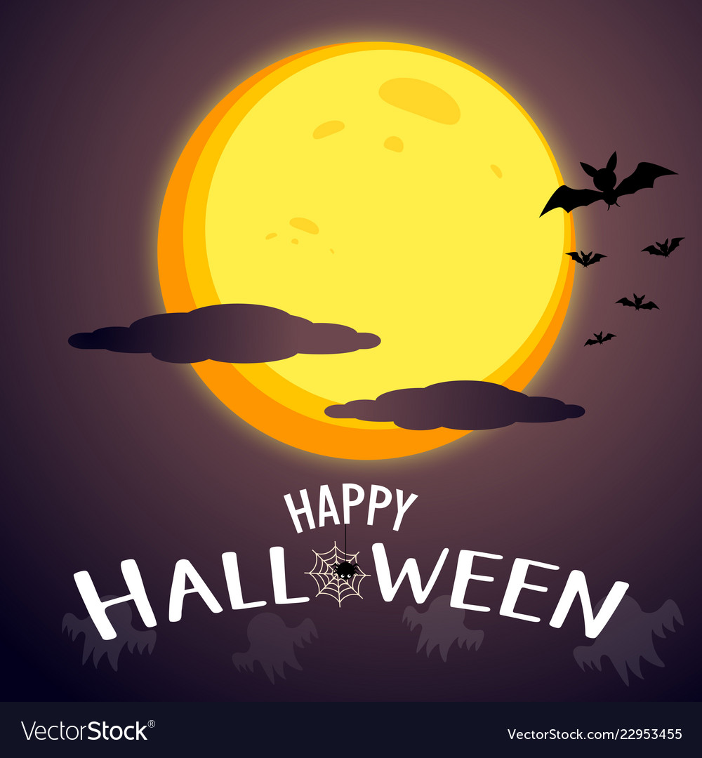 happy halloween message graphic