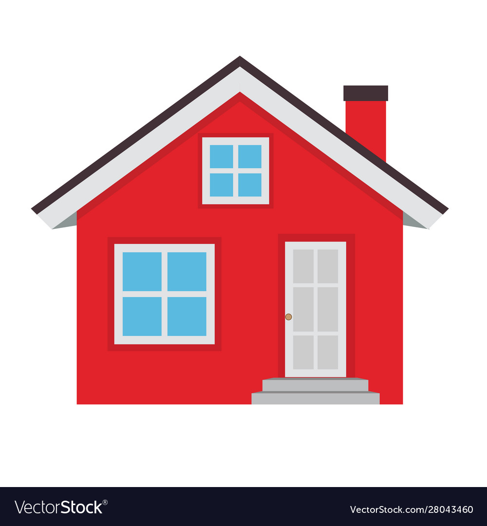 Abstract house icon on white background Royalty Free Vector