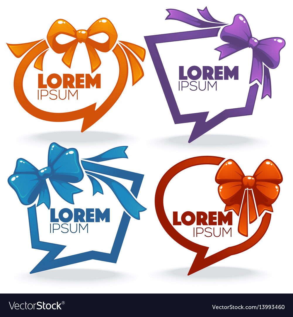 banner templates design looking like a ribbon vector image ribbon banner templates