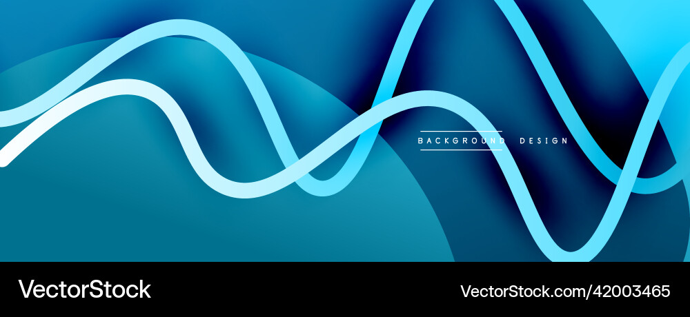 Abstract gradient background with wave line Vector Image