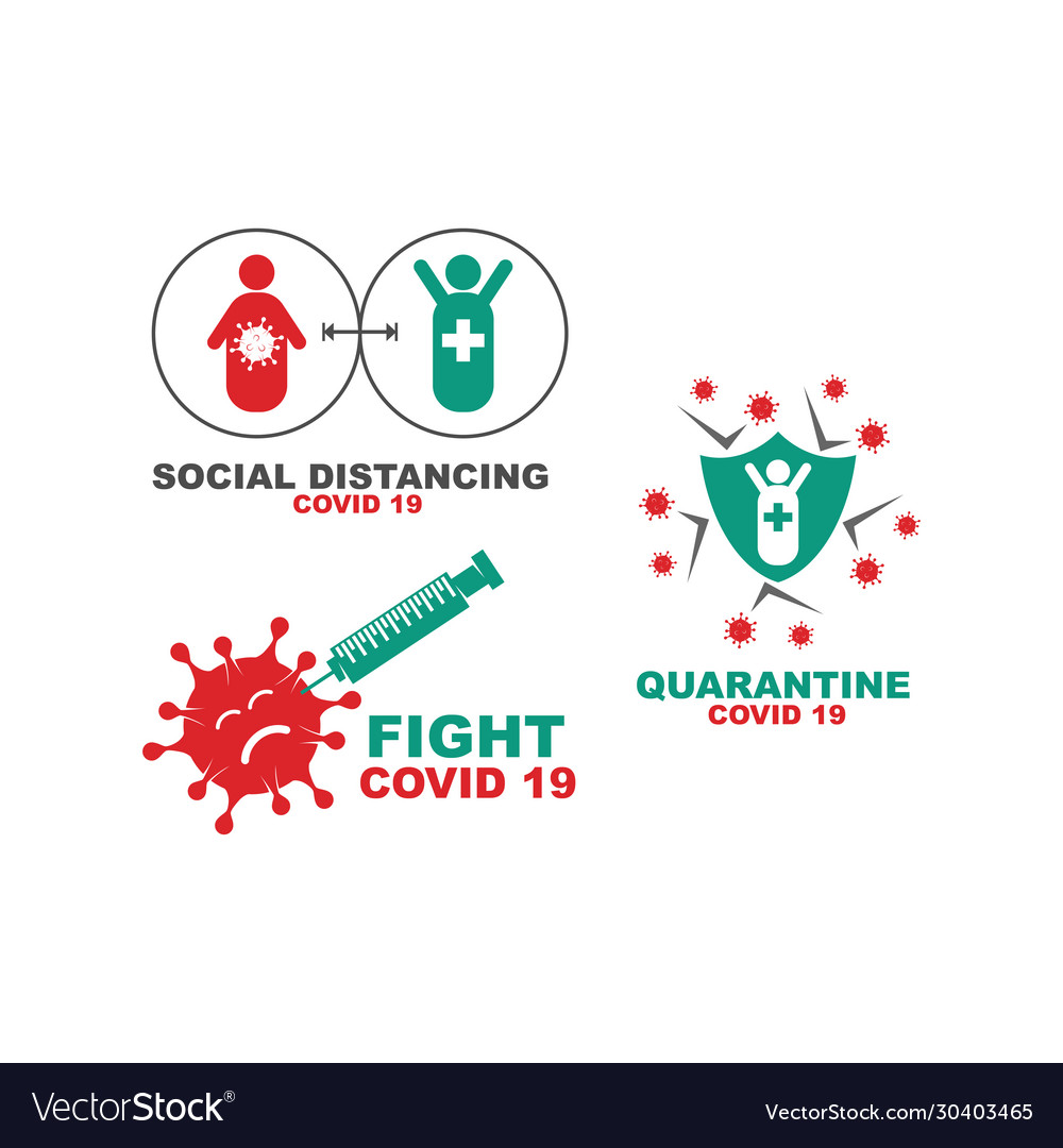 Corona virus disease 19 template pandemic Vector Image