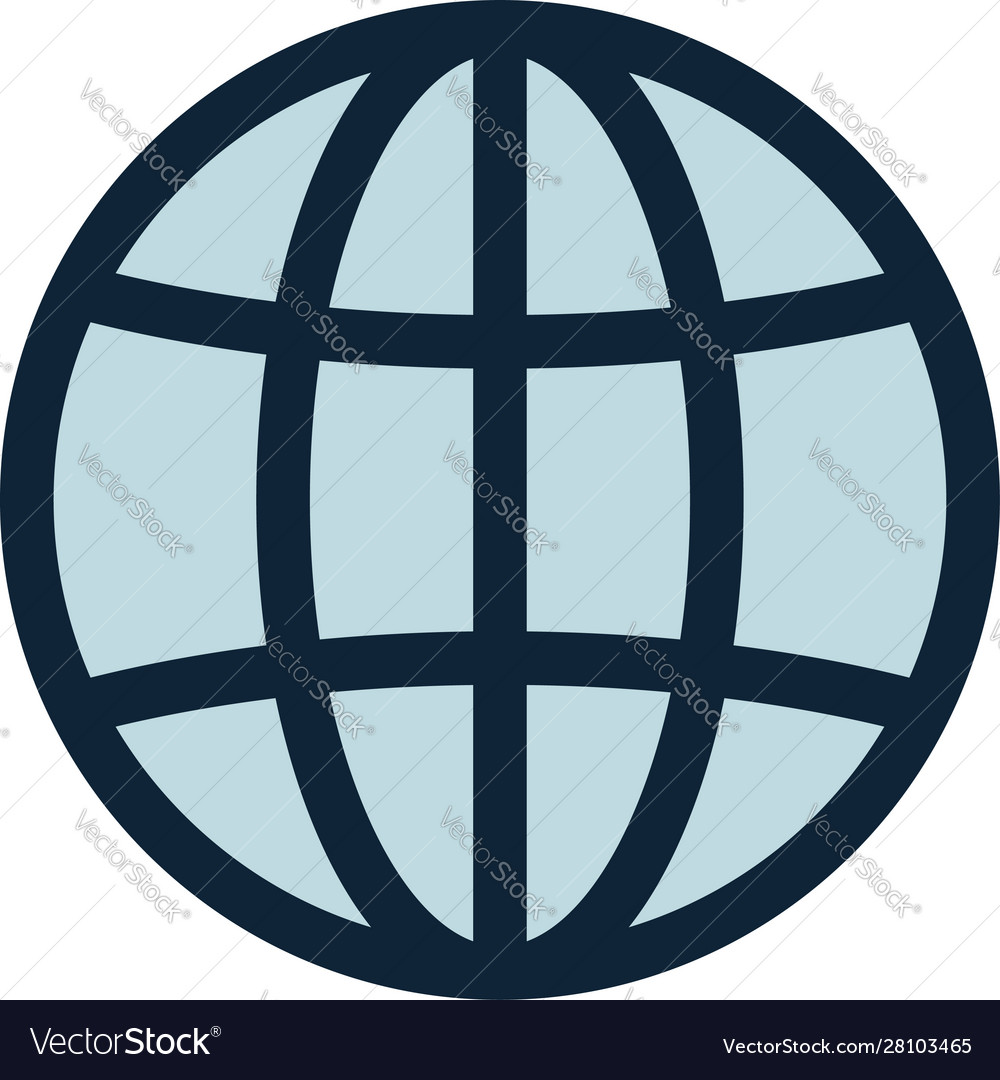 Globe planet icon sign internet global sphere