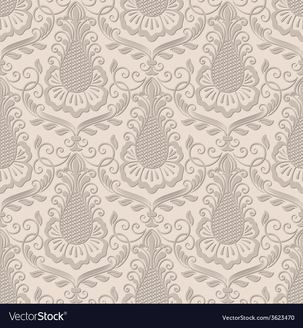 Damask seamless pattern background elegant luxury