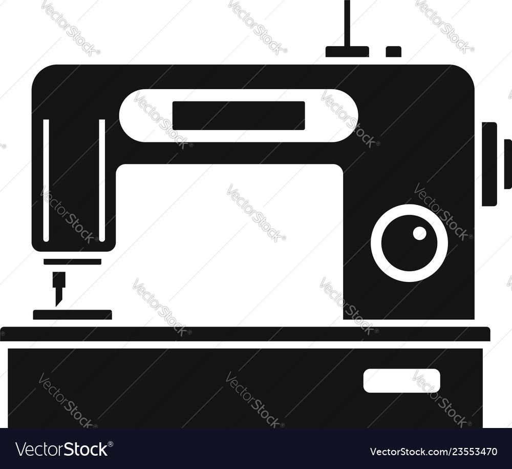 Manual sew machine icon, flat style 14473527 Vector Art at Vecteezy