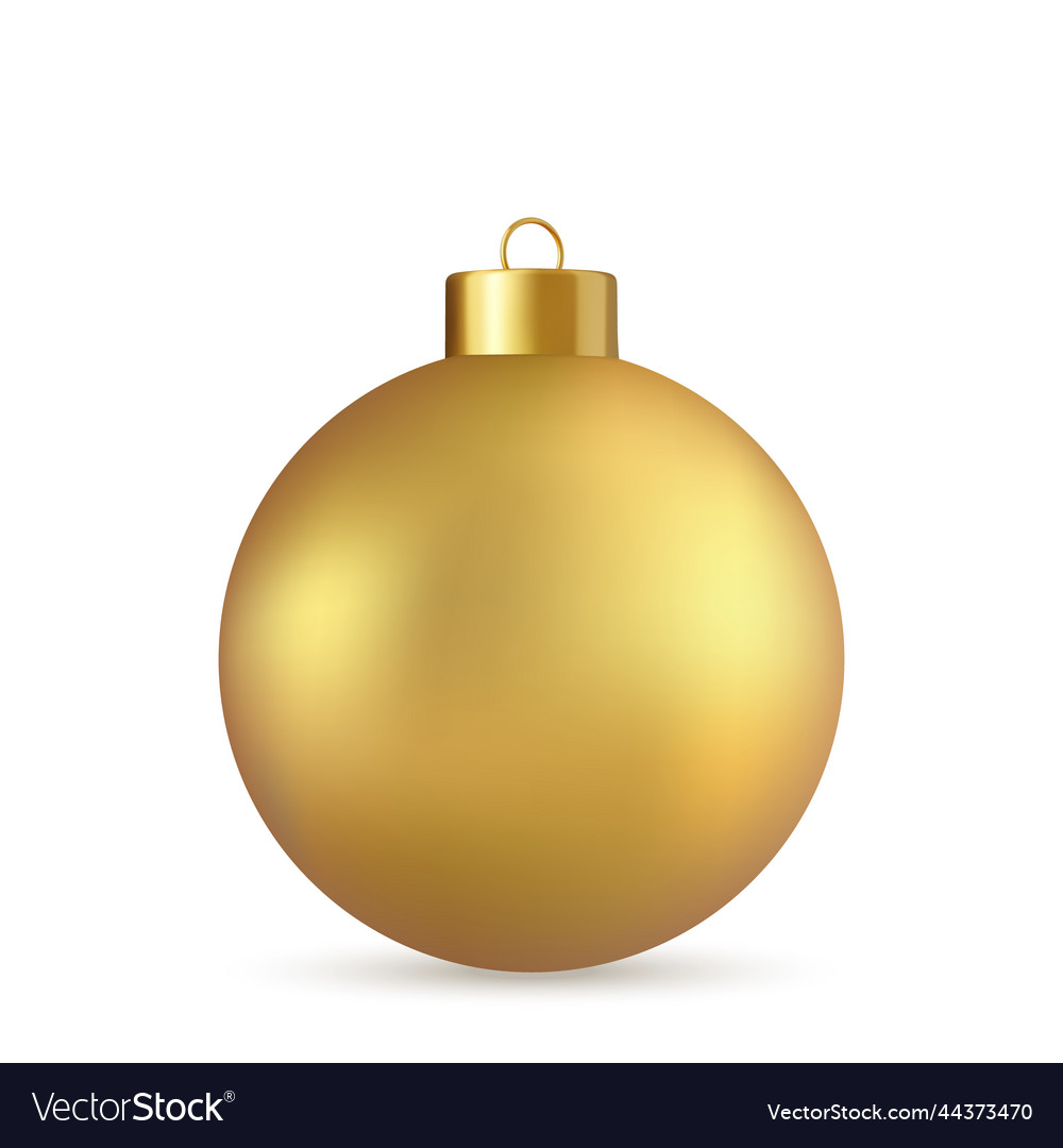 Gold christmas ball