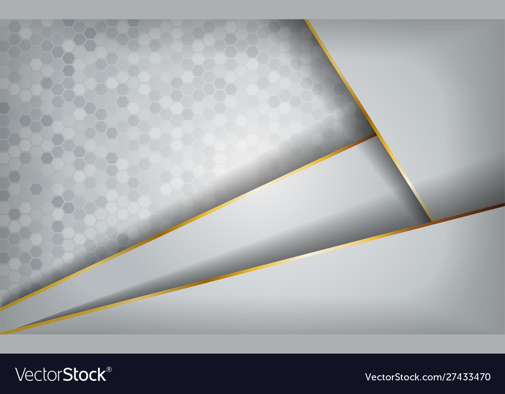 Luxurious modern abstract white with golden lines