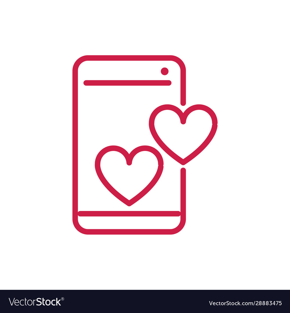 Happy valentines day smartphone hearts love app