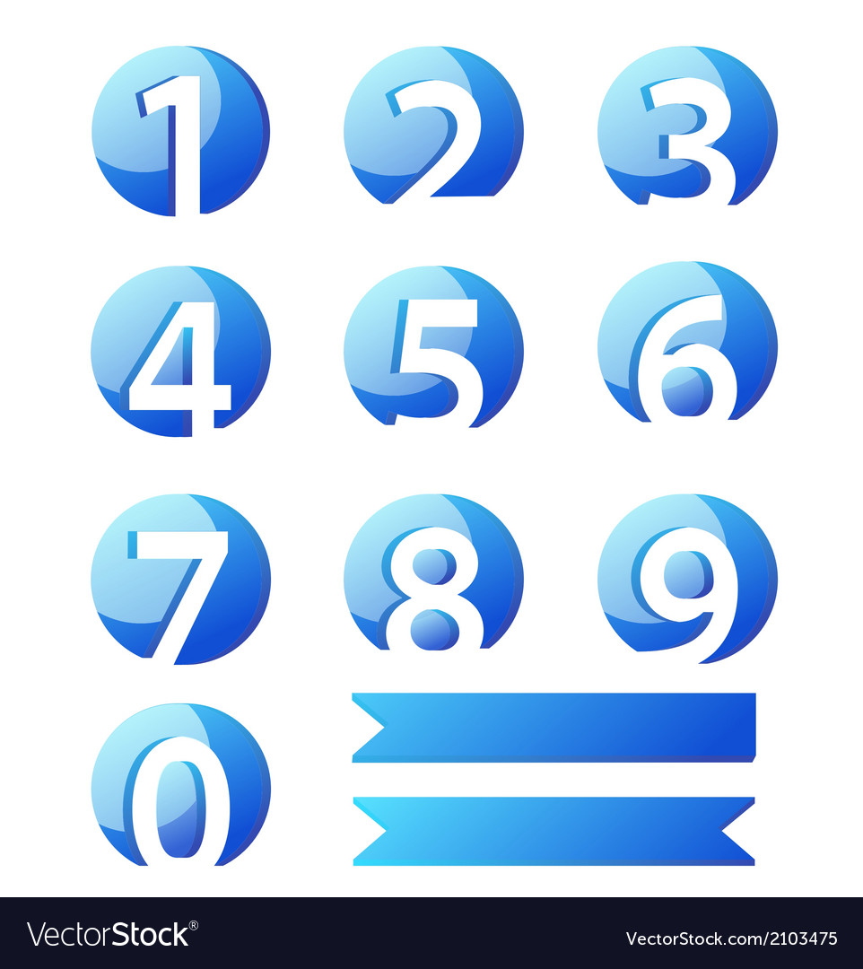 Number Royalty Free Vector Image - VectorStock