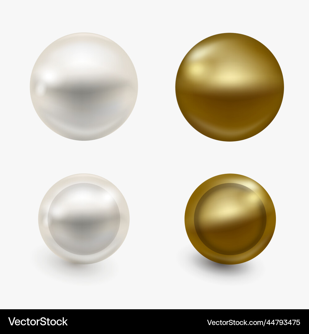 Set of gold pins Royalty Free Vector Image VectorStock