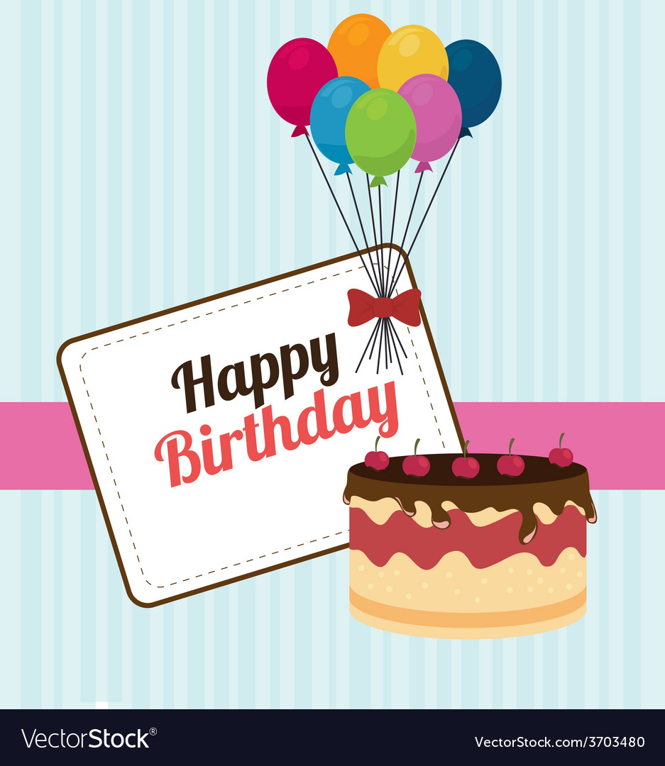 Birthday design Royalty Free Vector Image - VectorStock