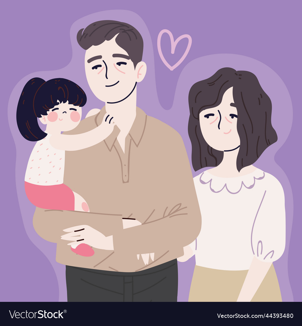 Korean parents and daughter