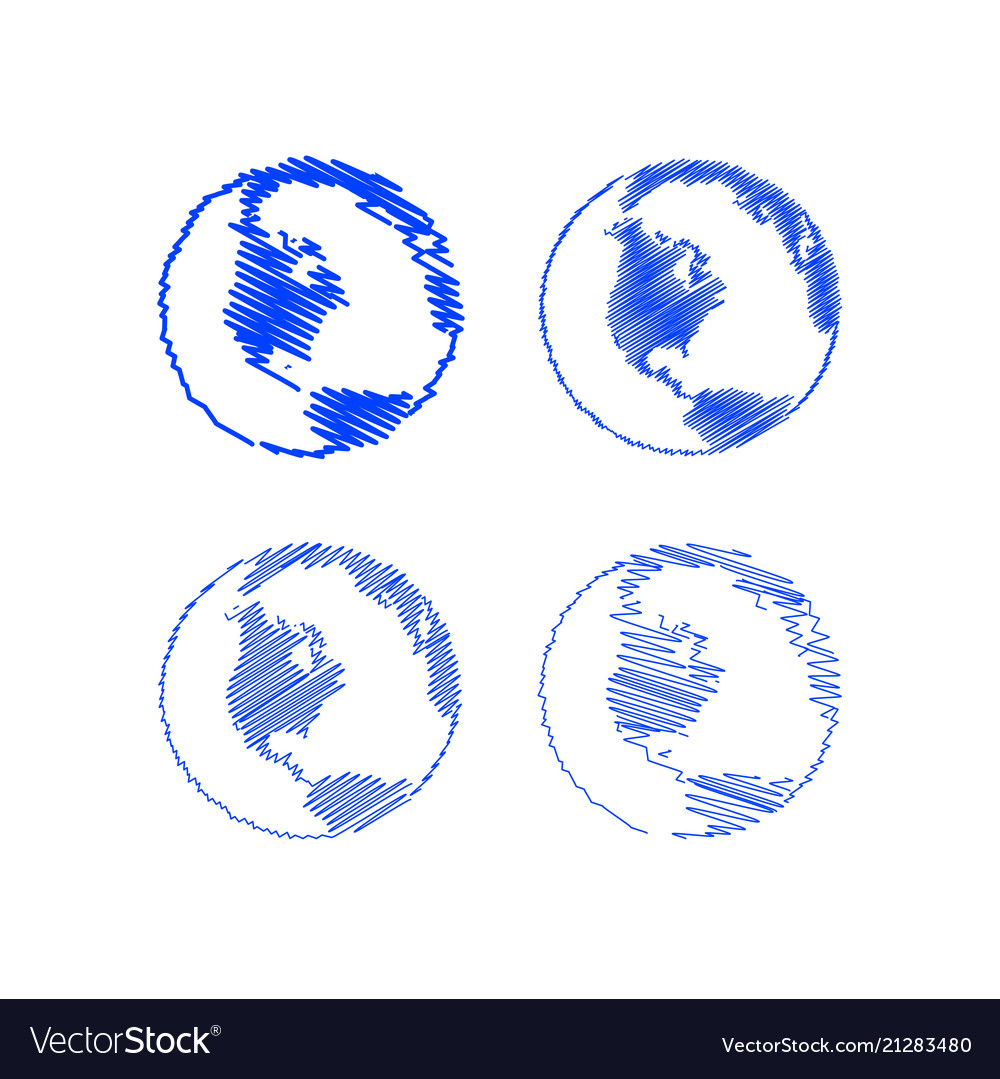 Scribble globe