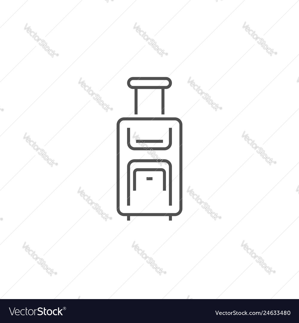 Suitcase related line icon