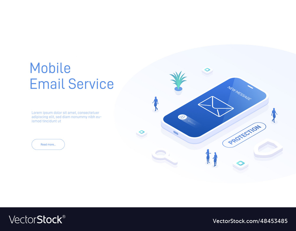 Email service concept electronic mail message